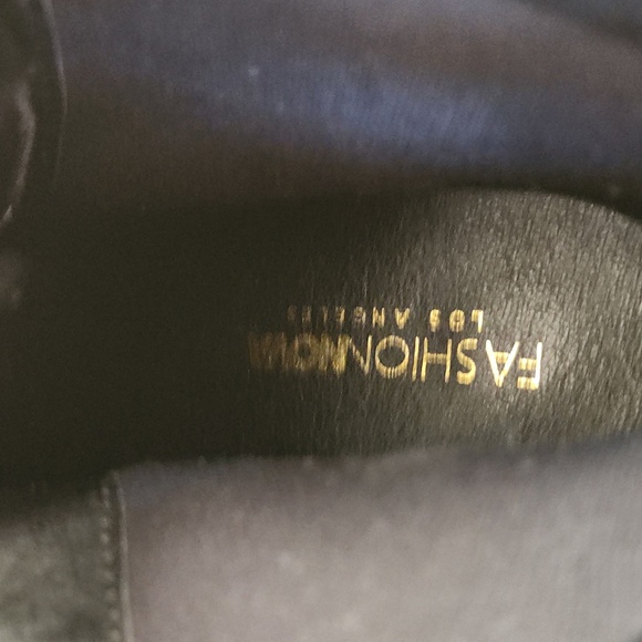 Black Lace-Up Heeled Boots, Ultra, size 6 - Picture 4 of 6